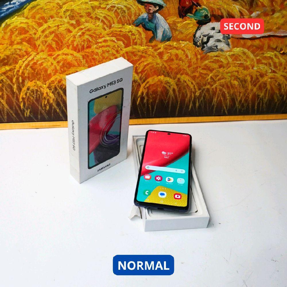 SAMSUNG M53 8/256 GB (5G) HP SECOND ORIGINAL SINAR MUTIARA CELL