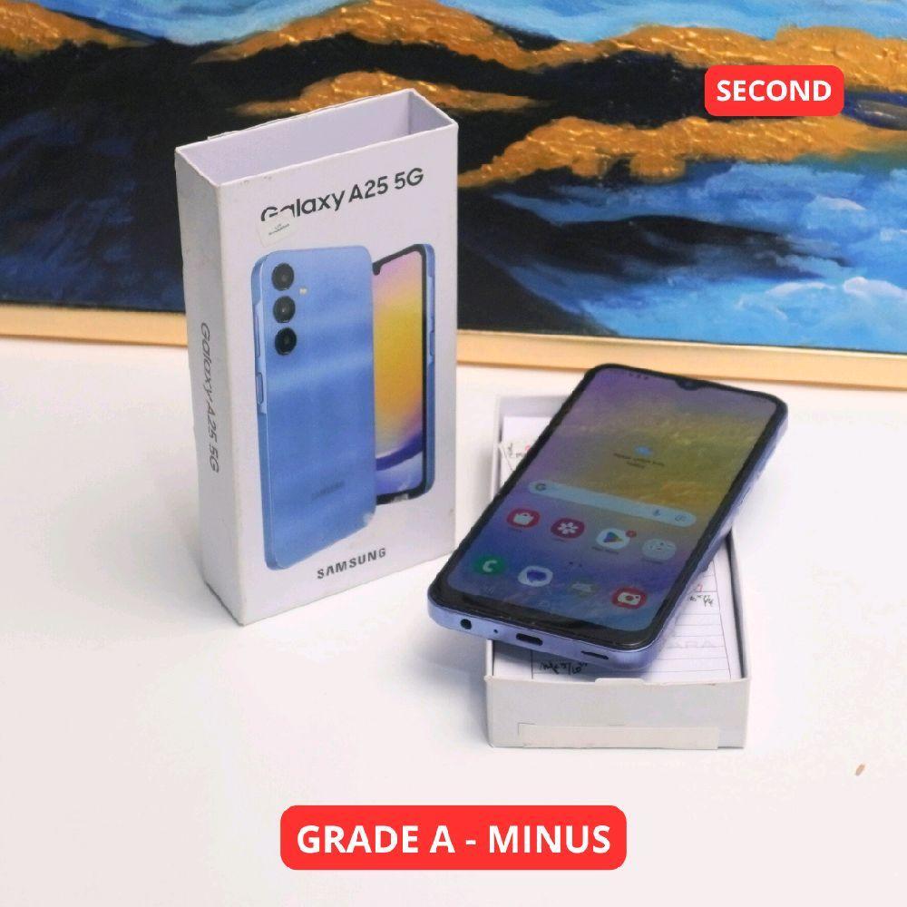 SAMSUNG A25 8/256 GB (5G) GRADE A - MINUS HP SECOND ORIGINAL SINAR MUTIARA CELL (38783)