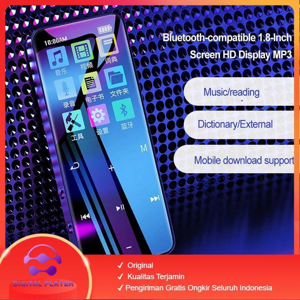 Worallymy MP3 Digital Audio Player MP4 Bluetooth 1.8 Inch HD 500mAh - SD-01
