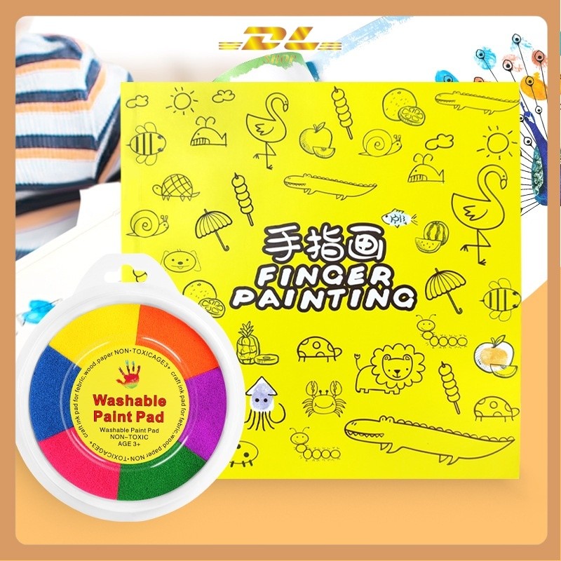 DL OFFICIAL (FP01) Finger Painting Anak Untuk Melukis Menggambar / Mainan Anak