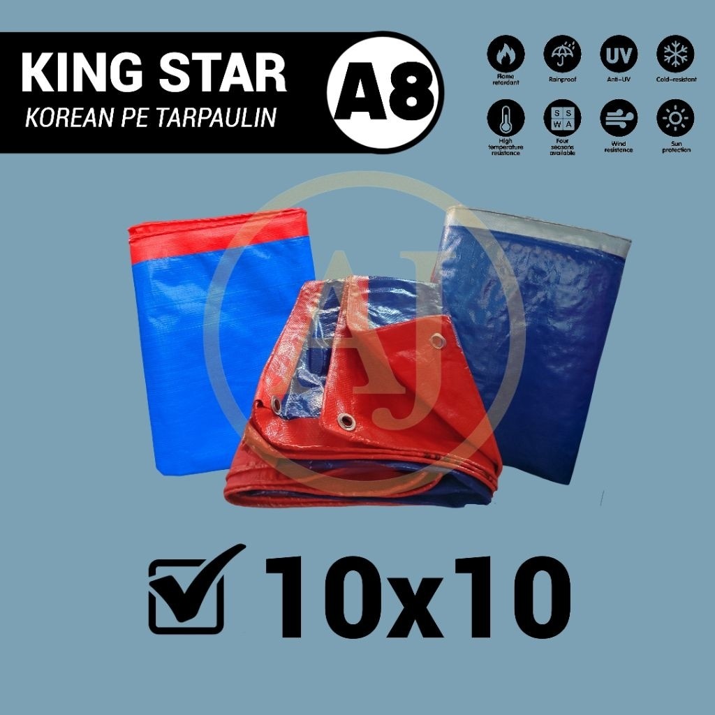 Terpal Plastik A8 Ukuran 10x10