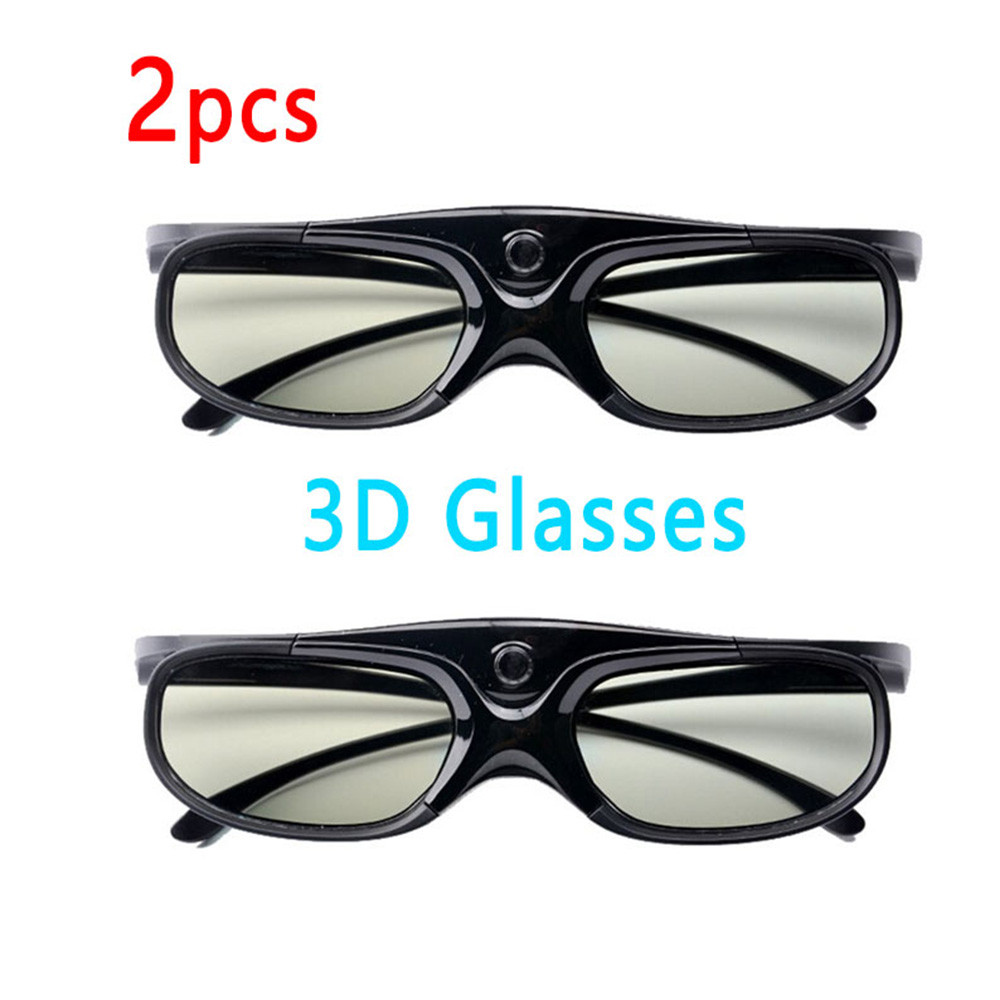 2PCS/1PC Universal 3D Glasses For Xgimi Z3/Z4/Z6/H2 Nuts G1/P2 Active Shutter 96-144HZ Reargeable Be