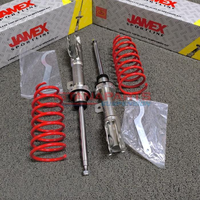 Shockbreaker Coilover Adjustable Merk Jamex Agya / Ayla Th 2013 - ON Depan Original Asli