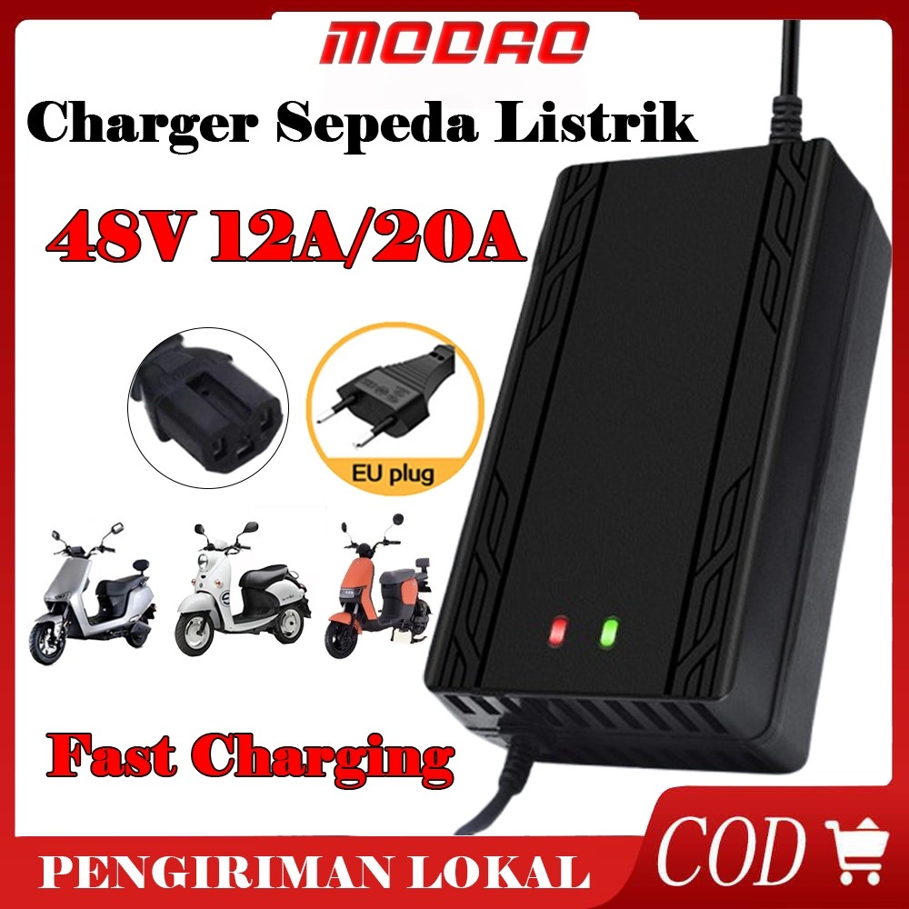 Charger Sepeda Listrik 48V 12AH/48V20AH Universal Charger Motor Listrik Baterai Selis Scooter Elektr