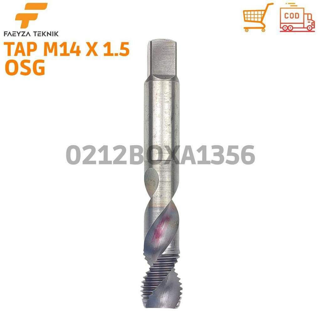Tap M14 x 1.5 Spiral Tap Baut 19 OSG Bukan Yamawa