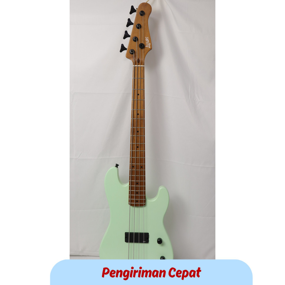 PCP Electric Bass Roast Maple Neck, Solid Wood Body, Matte Finished, Beatiful Vioce, Black Hardwares