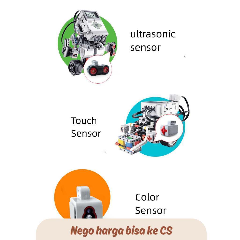 LL Programming Toys Robots Compatible with EV3 Education Builng Blocks Color Sensor Robot Y Puzzle 4