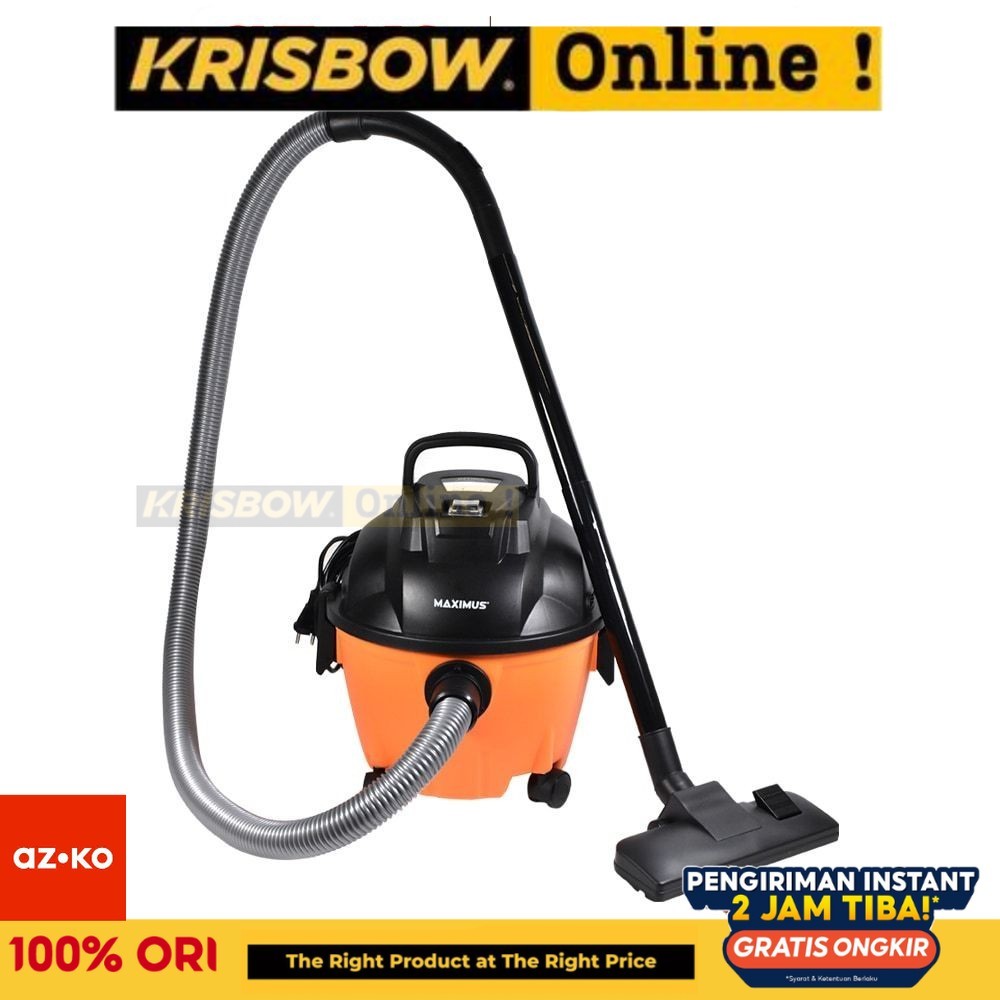 AZKO Maximus 10 ltr Vacuum Vacum Cleaner Wet & Dry M10L Alat Pembersih Debu Kotoran Vakum Cleaning T