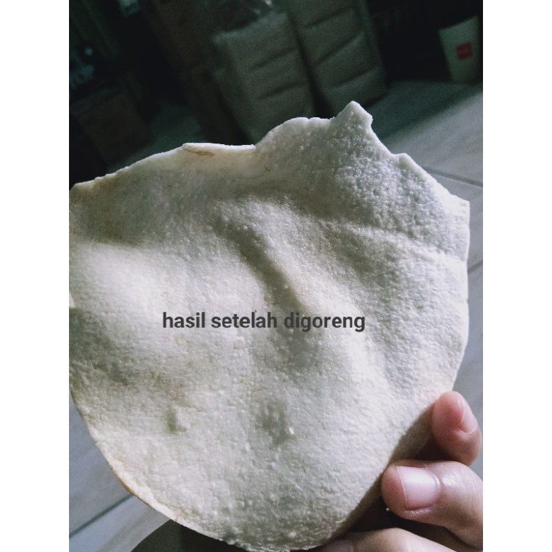 Kerupuk gadung mentah empuk super gurih krecek gadung