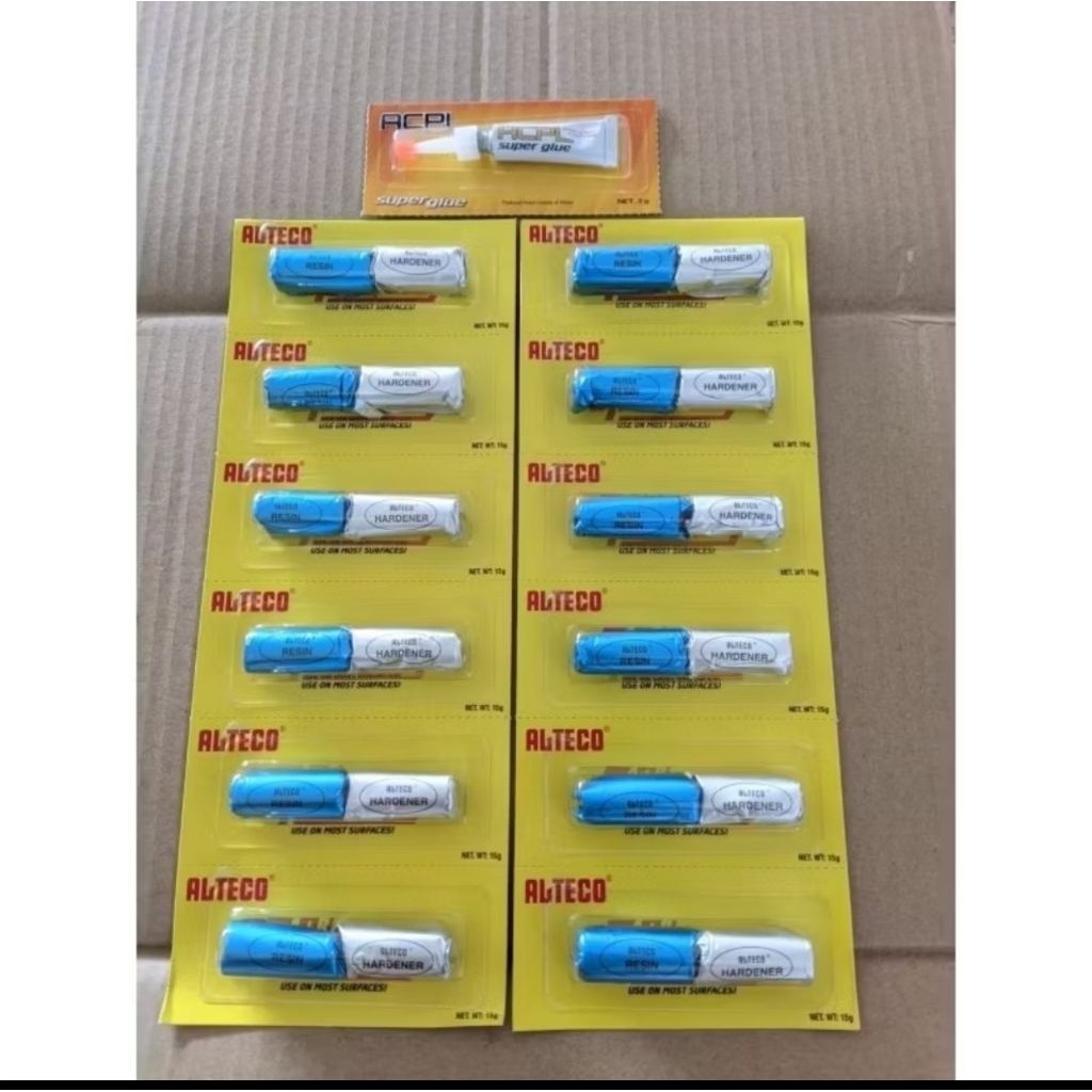Grosir 12 Pcs  Lem Alteco Epoputty 15gr + Bonus 1 Lem ACPL