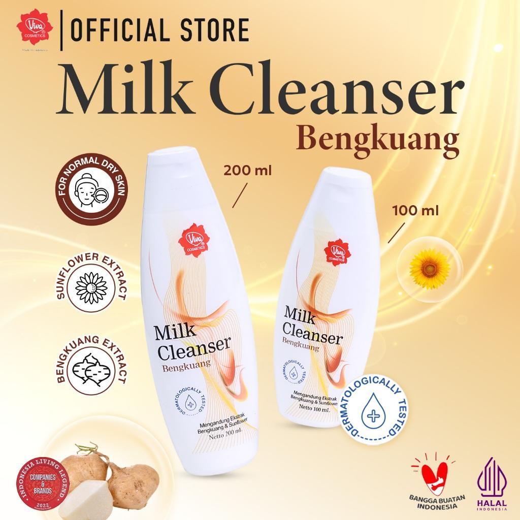 Viva Cosmetics Milk Cleanser Bengkuang 100 ml & 200 ml - Produk Legendaris Bersihkan Wajah Normal de