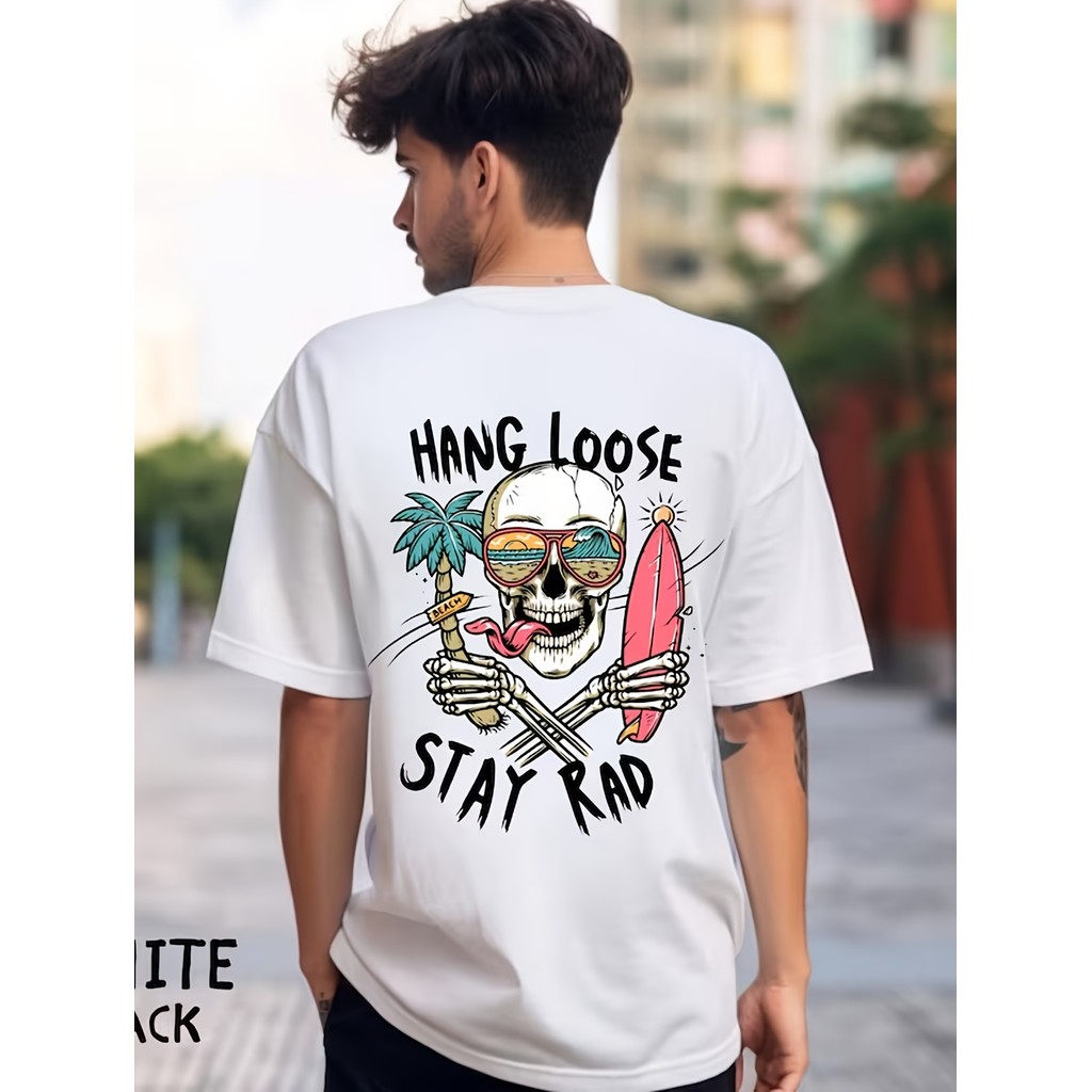 Kaos Pantai Pria Katun 220g | Baju Distro Pantai Murah