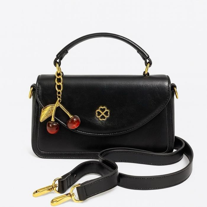 MEISYA - Shoulder Bag Wanita | Tas Fashion Wanita | Tas Kondangan Kulit - Black