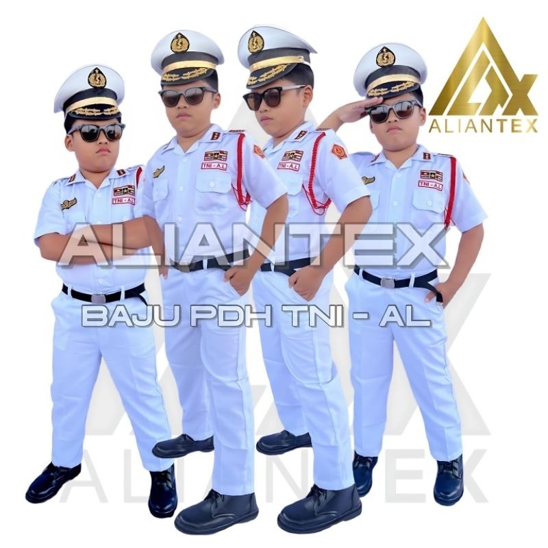 ALIBAXSTORE ALIANTEX - PDH TNI AL Anak Laki-laki ( Tangan Pendek )