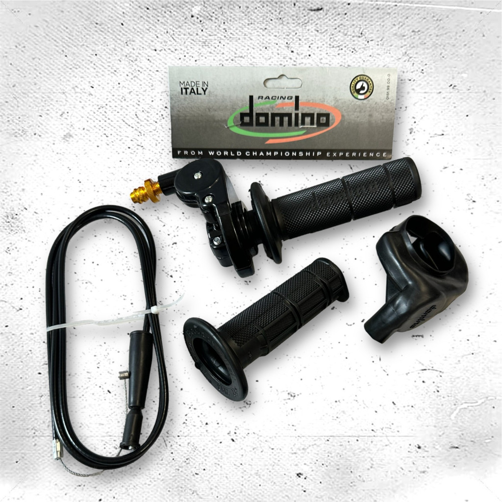 GAS SPONTAN 1 KABEL BEARING + GRIP KIRI KANAN HANDGRIP SET UNIVERSAL Motor Satria FU KLX RX King CRF