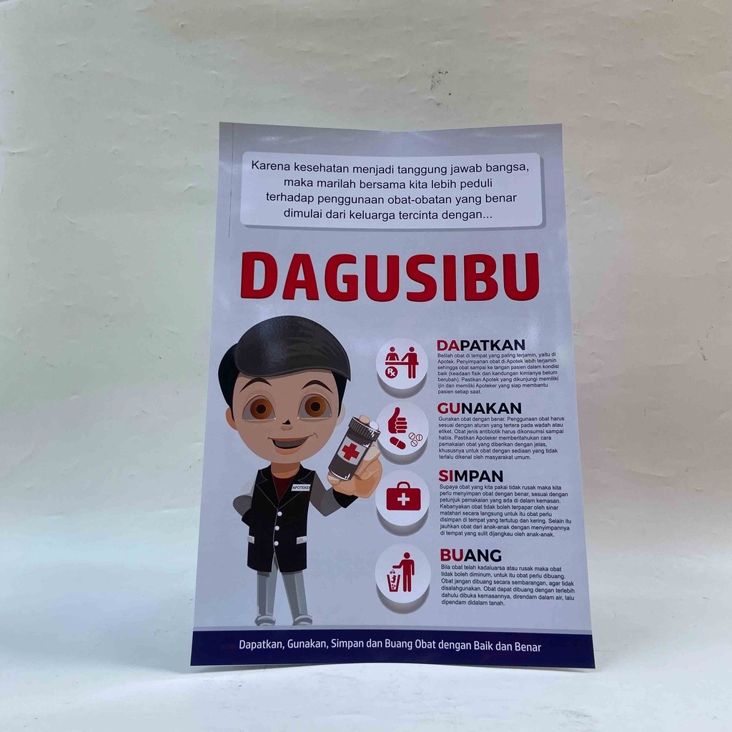 Poster Dagusibu, Poster Farmasi, poster Informasi Obat - Dagusibu
