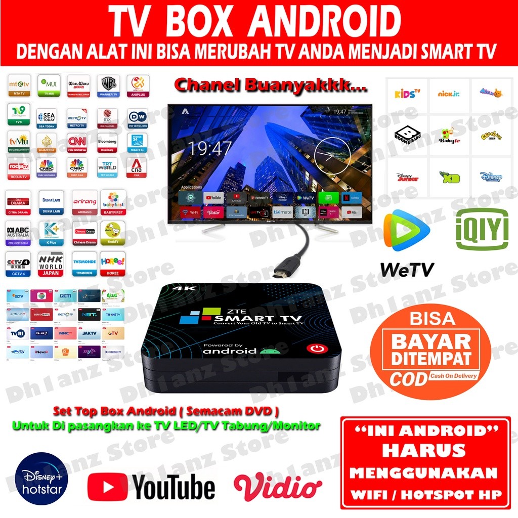 Set top box Android (Merubah tv biasa menjadi android SmartTV), sudah ROOT & kita instalkan full apl