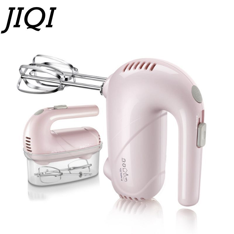 JIQI 5 Speed Mini Household Egg  Beater Handheld Electric Cream Mixer Portable Food Dough Blender Ba