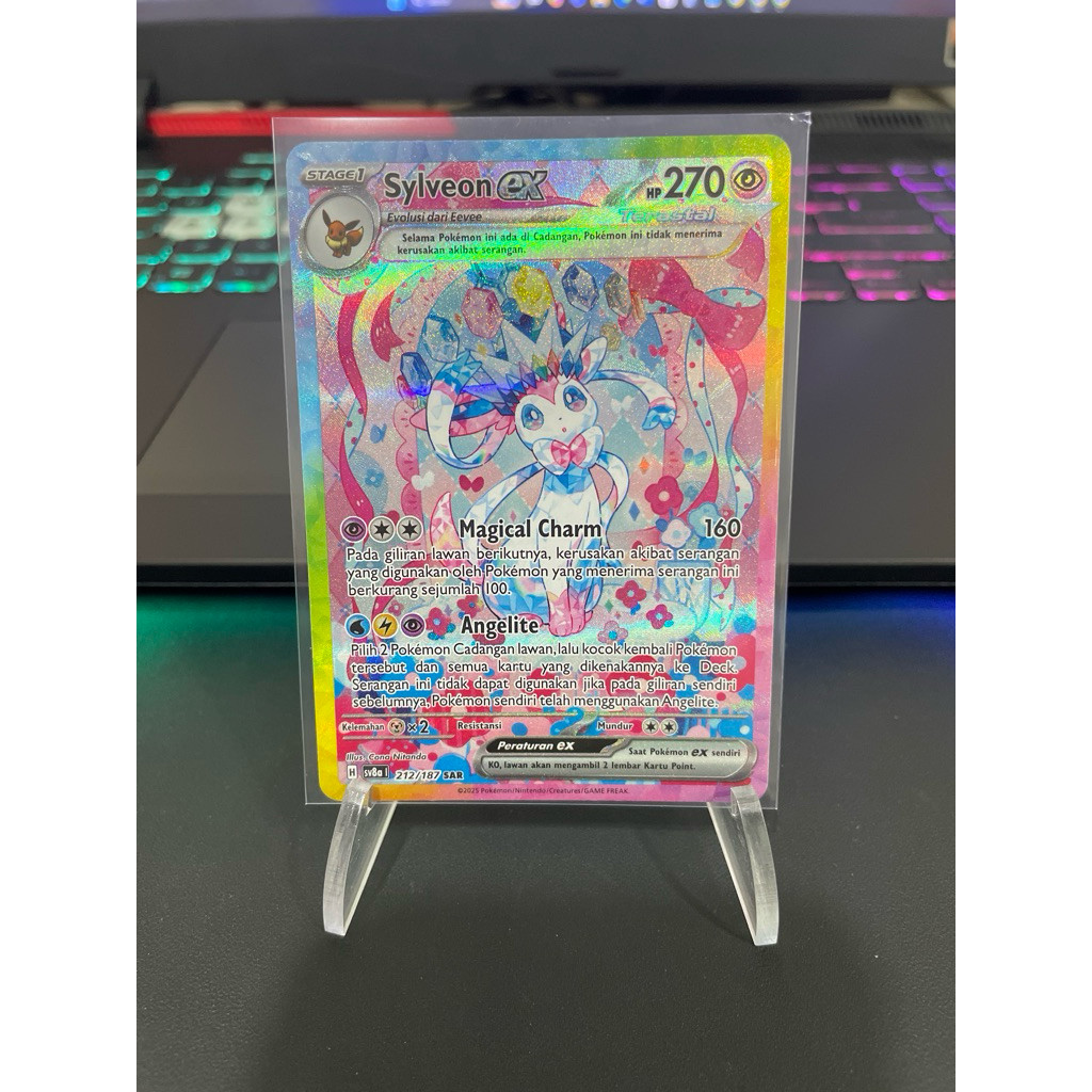 Discount Pokemon Tcg Indonesia Sv8A Sylveon Ex 212/187 Sar