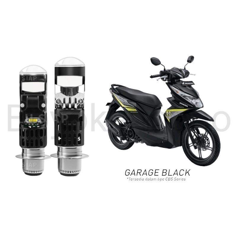 1pcs Lampu depan LED H6 Mini BiLED motor Honda Beat fi 2016 2020 Byk