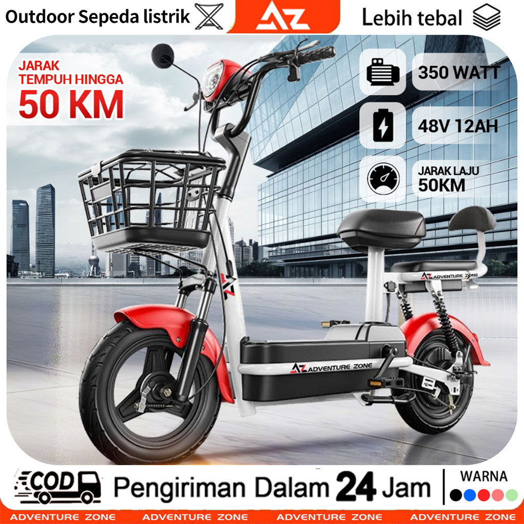 PROMO SPESIAL SHOPEE AZ Sepeda listrik dewasa Sepeda Listrik Sepeda Motor Listrik 48v 12ah sepeda li