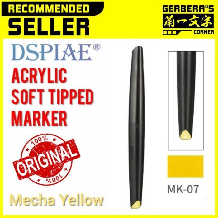 OFILE DSPIAE Soft Tipped Marker Acrylic Basic Color Panel Lining Marker - Mecha Yellow