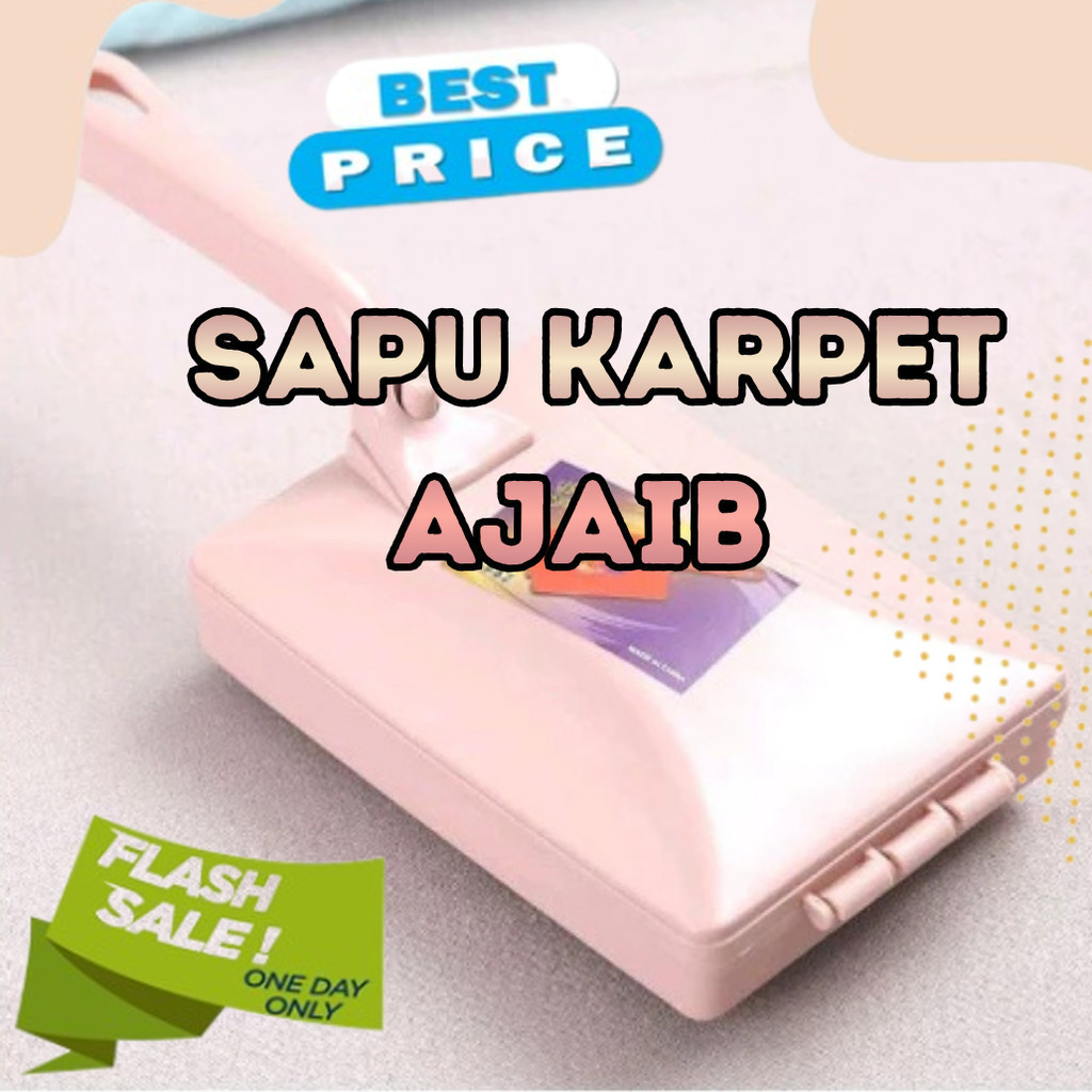 Cod Sikat Karpet Ajaib 3 In 1 Sikat Karpet Permadani Sikat Pembersih Sofa Kain Dan Kasur