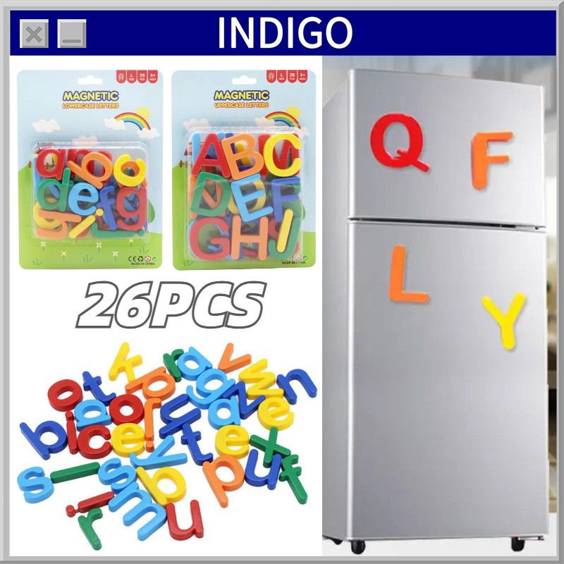 26PCS Alphabet Magnet Magnet Huruf Dan Angka Mainan Angka Dan Huruf Magnet Magnet Alfabet Dan Angka