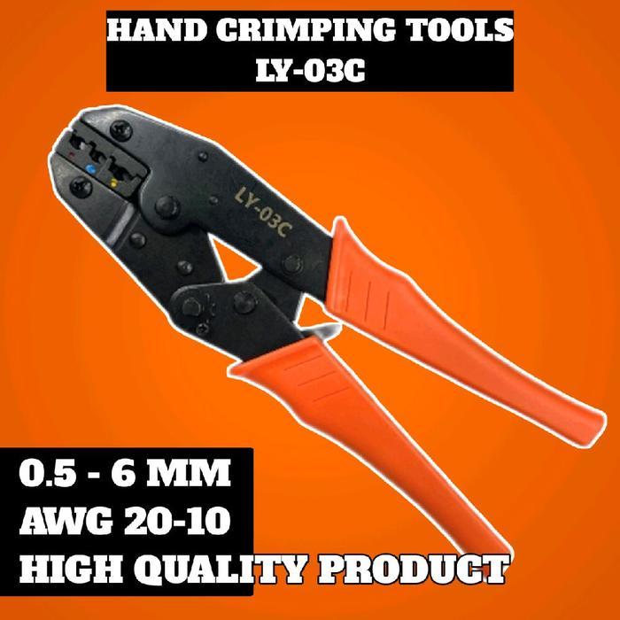 opt tang skun OPT Tang Crimping Skun LY-03C - Alat Crimping Tangan Kualitas Tinggi 0.5-6 MM AWG 20-1