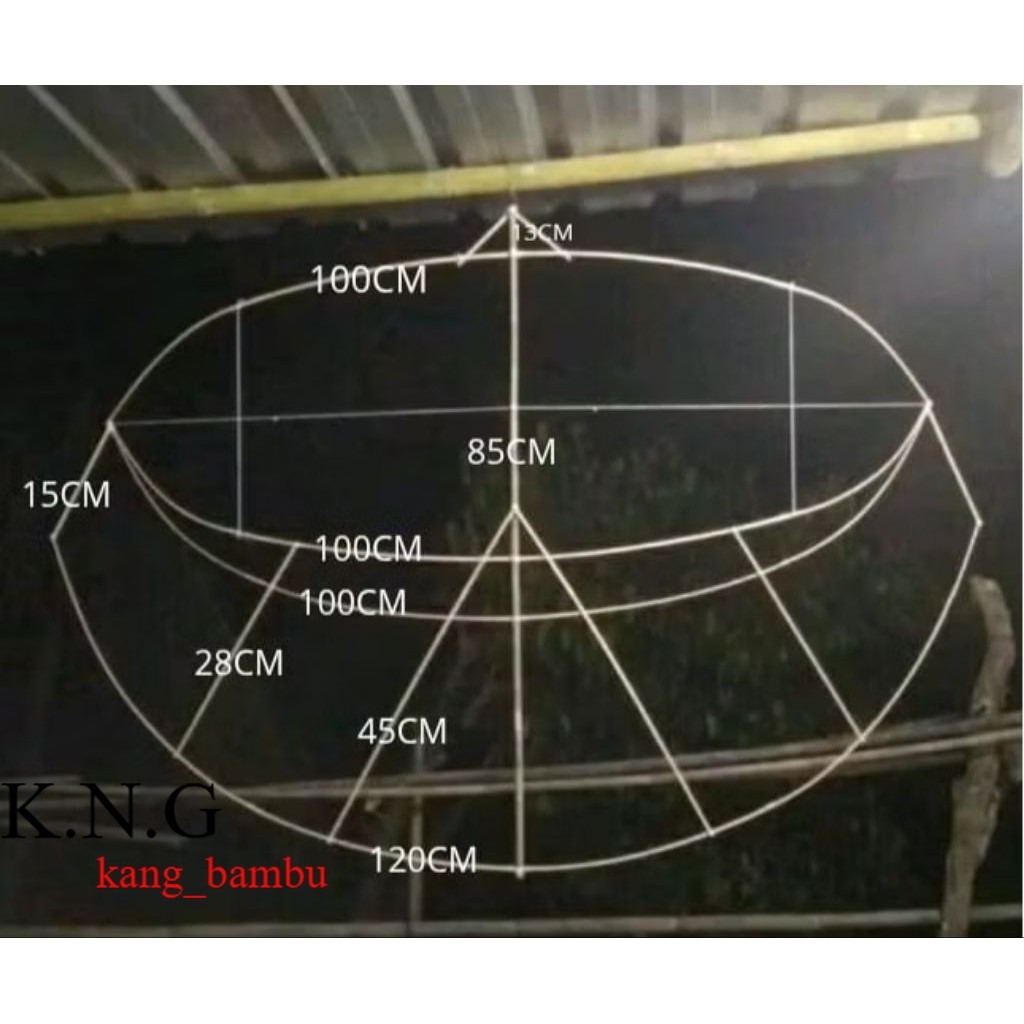 Arku layangan pegon + sendaren siap rakit