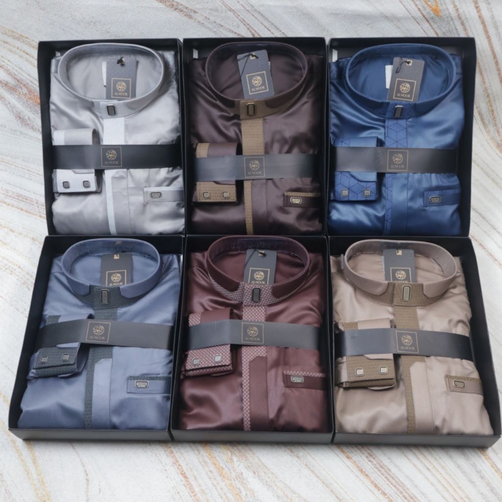 ALNOOR BASYIR  -  Jubah Gamis Pria Al Noor Premium Polyester Almakky Store