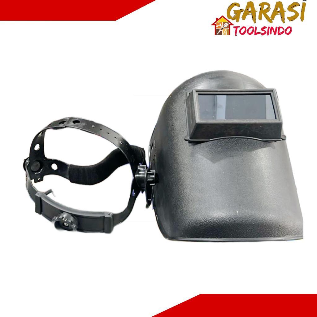 Kedok las buka tutup helm las kap las welding cap topeng las