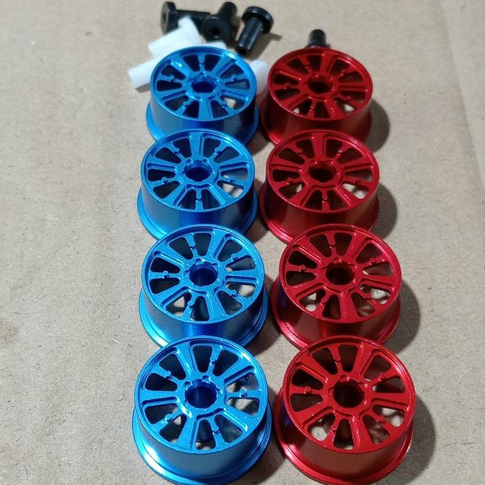 REP TAMIYA 94710 HG ALUMINUM WHELL / VELG ALUMINUM MEDIUM [4PCS] - A, VELG ALU by Mixmaxtoys