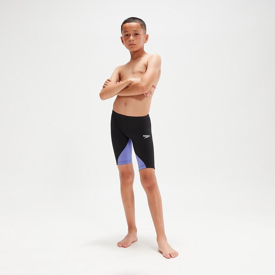Speedo Celana Renang Anak Laki-laki Fastskin LZR Ignite Boys Jammer Hitam Ungu Kompresi Nyaman & Gri