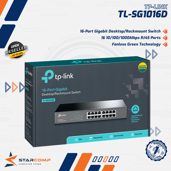 TP-Link 16 port Gigabit SG 1016D Switch Hub 16port TP-Link TL-SG1016D
