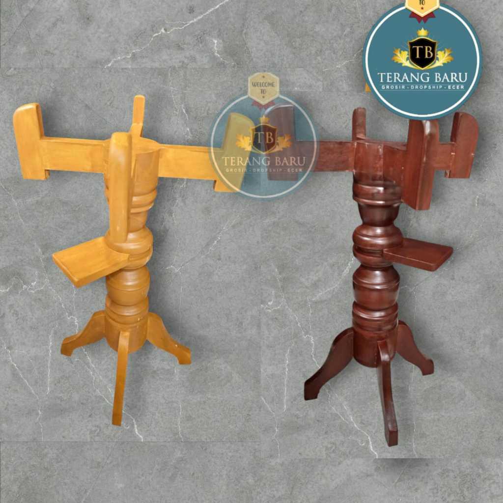 [FREE ONGKIR] Rak Kaki Guci Galon Kayu | Estetik & Handmade Lokal