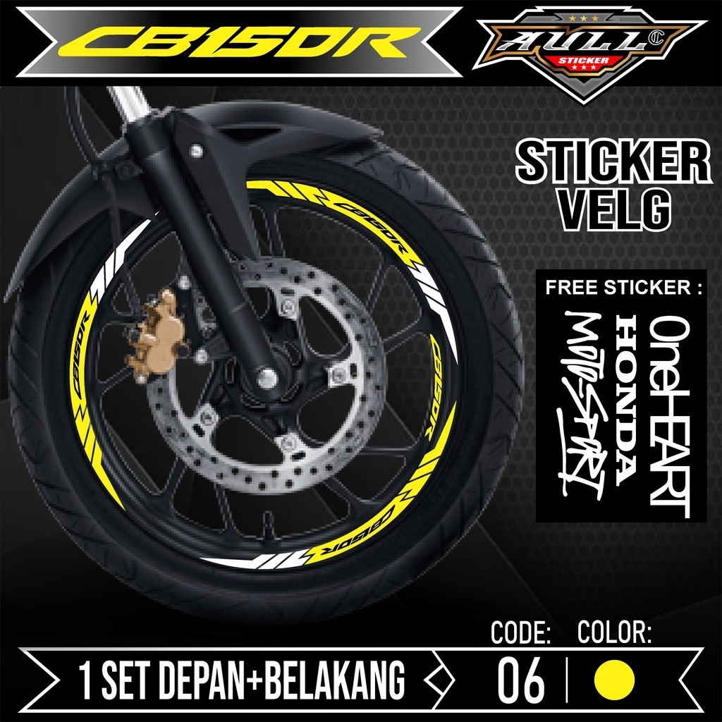 Cutting Sticker Velg CB 150R - Aksesoris Stiker Cutting Sticker List Velg Motor Honda CB 150R CB 150