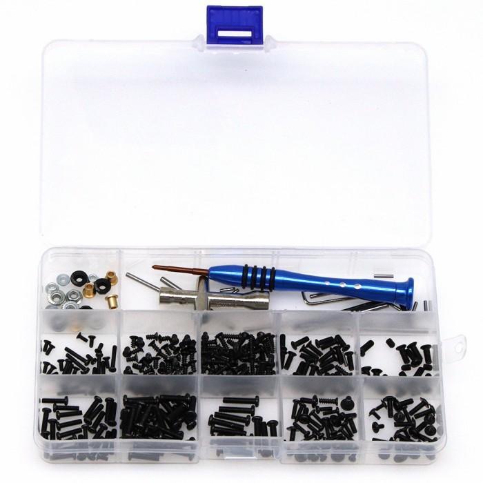 baut mur set lengkap mobil rc wltoys 144001 124016 124017 screws rc by Mixmaxtoys