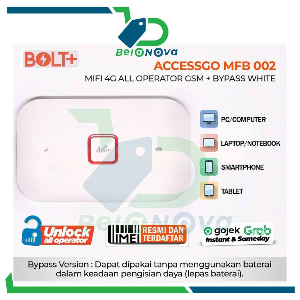 Mifi bolt 4g orginal baru + bypass