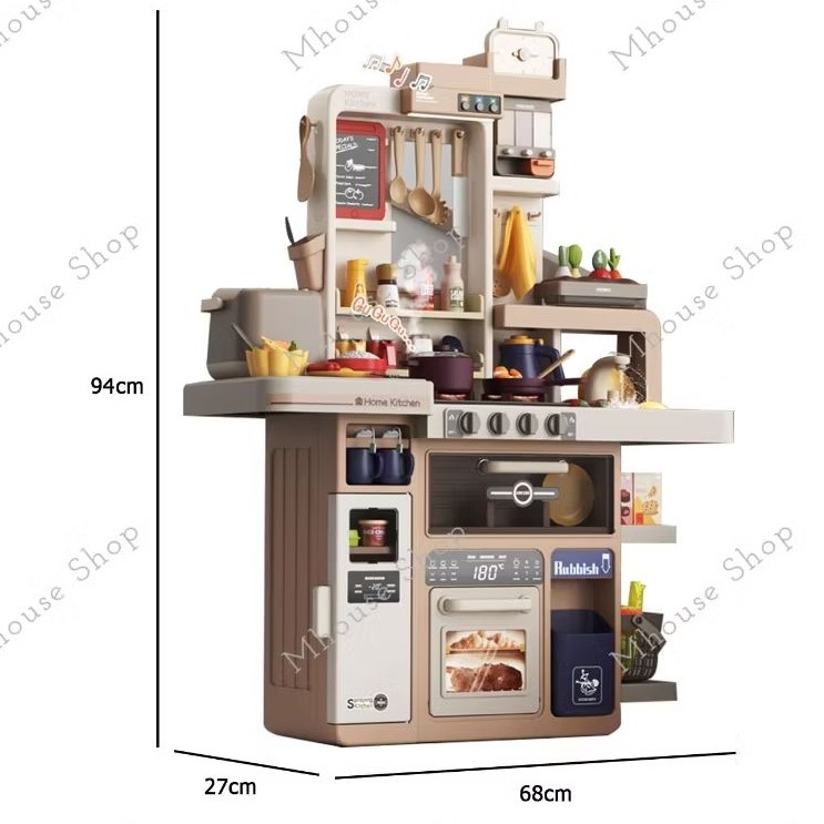 MAINAN KITCHEN COOKING SET BEIBE GOOD 88pc 65pc 43pc MUSIC LIGHT SOUND WATER STEAM SET DAPUR EDUKASI