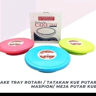 CAKE TRAY ROTARI / TATAKAN KUE PUTAR MASPION/ MEJA PUTAR KUE