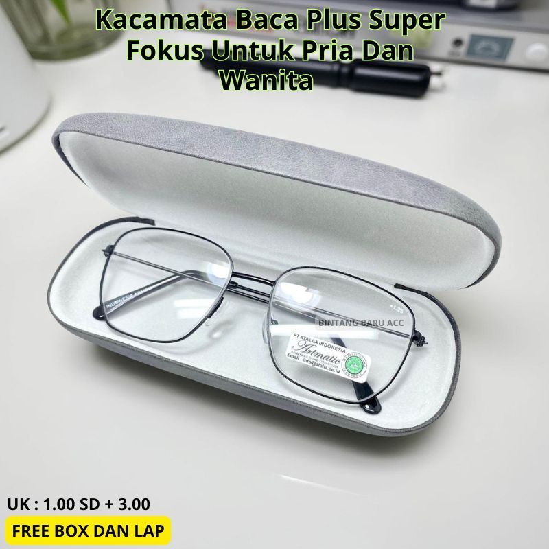 Kacamata Baca Plus Super Fokus Untuk Pria Dan Wanita 1006 - Bintang BARU ACC - OPTIK RARA