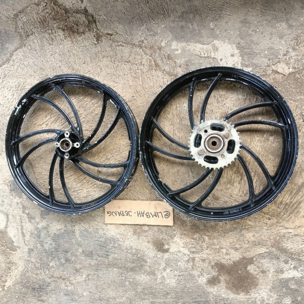 velg enkei japan pnp rxking 160/185 R18 copotan motor Yamaha RD 125 LC original second
