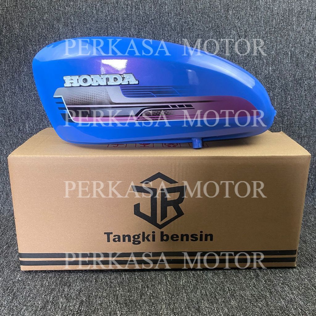 Tangki CB 125 Lembayung 001 Warna Biru – Tangki Bensin Honda CB125 Retro Classic