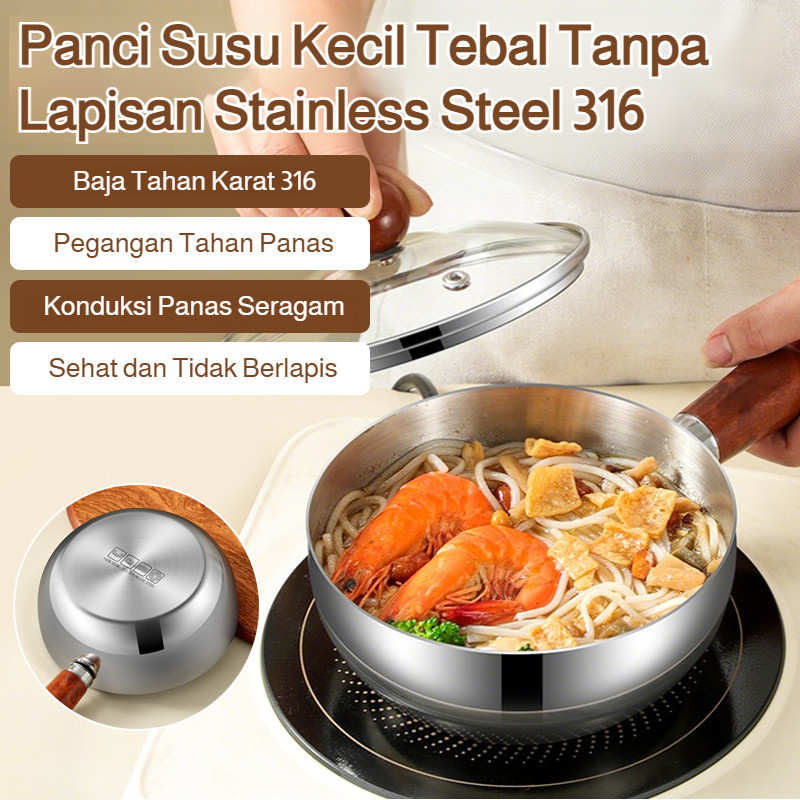 Panci Susu Stainless Steel 316 Berkualitas Tinggi/Panci Susu 316 Stainless Steel Anti Lengket/Panci 