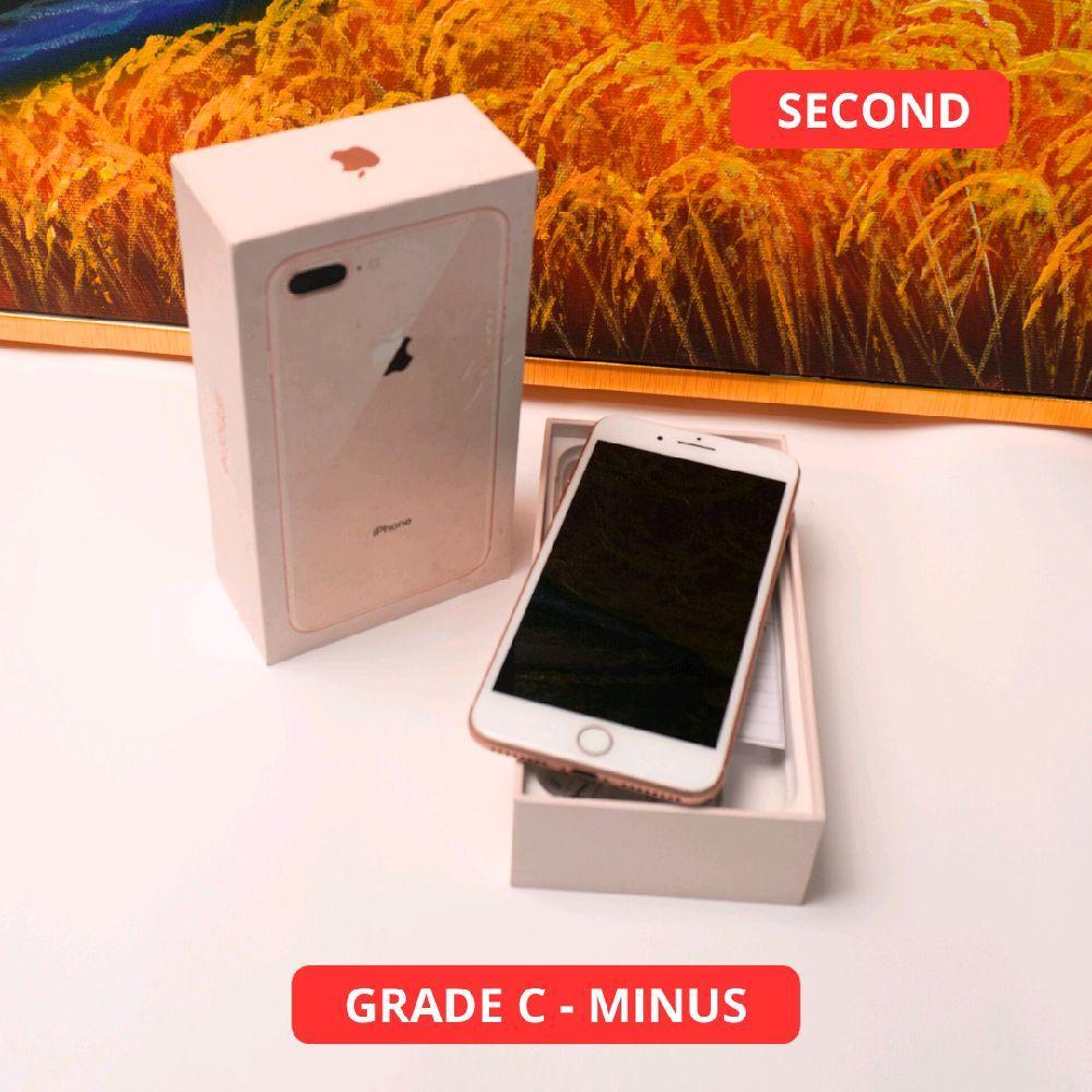 IPHONE 8 PLUS 64 GB GRADE C - MINUS HP SECOND ORIGINAL SINAR MUTIARA CELL (44396)