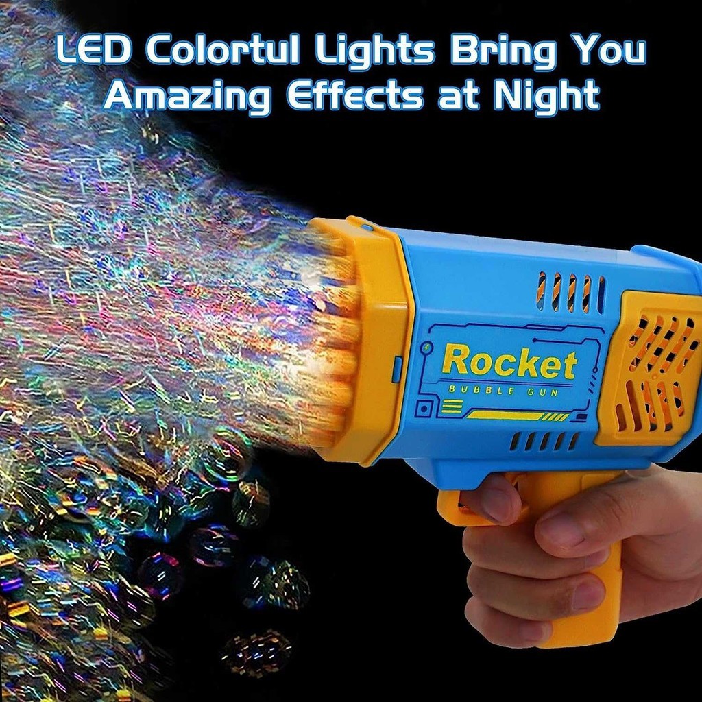 Mainan Busa Gelembung Balon Bubble Gun 40 Lubang / Mainan Bubble Gun Bazoka Bazooka 40 Hole / Mainan