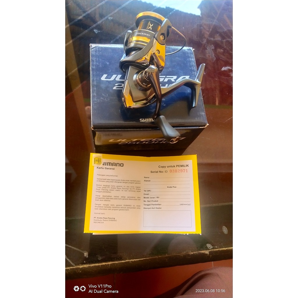Reel Shimano Ultegra 2500HG 2021- Reel Spinning Shimano Ultegra 2500 HG GARANSI RESMI