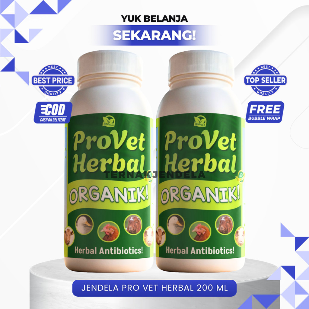 JENDELA PRO VET HERBAL 200 ML - Growth Promotor Vitamin Ecovet