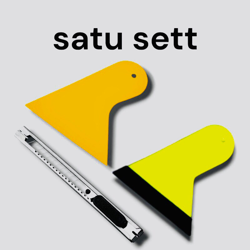 1 Set Rakel Alat Pasang Stiker kaca film Motor Mobil